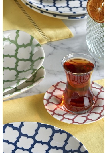 Neva N3457 Budapeşte 24 Parça Desenli Porselen Kahvaltı Takımı