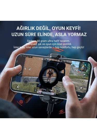 Polham Rgb Işıklı Turbo Telefon Soğutucu 6000 Rpm Turbo Fan, Fırtına Tip Soğutma, Telefon Soğutucu