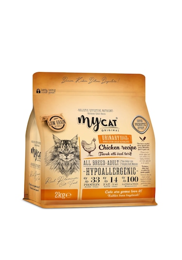Mycat Az Tahıllı Urinary Tavuk Etli Yetişkin Kedi Maması 2 KG