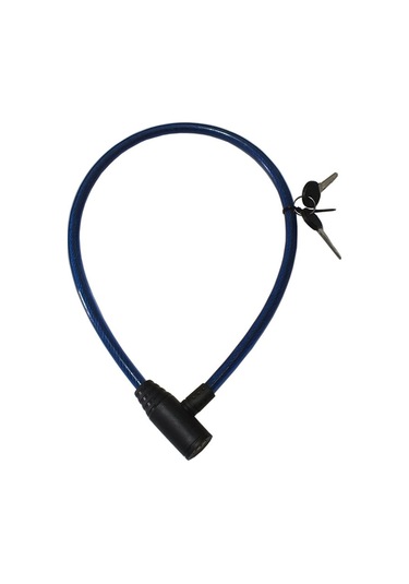 12x80 Bisiklet Anahtarlı Halat Kilit Zhongli Knt Siyah