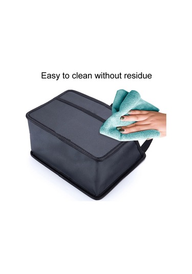 Araba Asılı Çöp Torbası Çok Fonksiyonlu Katlanır Saklama Kutusu, Model: H613 Litchi Deseni