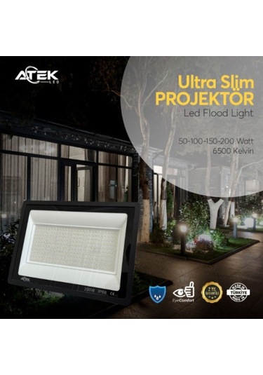 Ultra Slim Projektör Dış Mekan Led Işık Beyaz Fiyatları ve Özellikleri