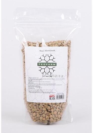 Teofarm Yeşil Mercimek 500 G