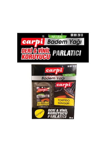 Carpi Vinil Deri Koruyucu Lastik Parlatıcı Badem Yağı-süngerli