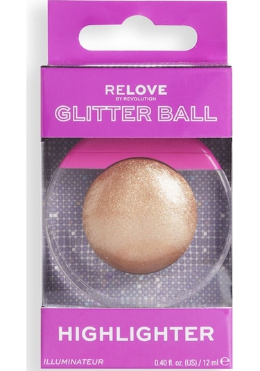 I Heart Revolution Dancing Queen Glitter Ball Liquid Highlighter Golden Energy