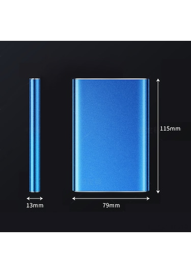 Samdoo 1tb Taşınabilir Hdd - Usb 3.0 Yüksek Hız, Pc/laptop İçin Harici Disk Gri