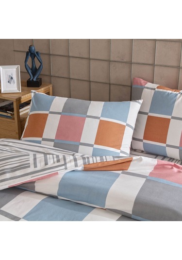 Taç Loxa Ranforce Tek Kişilik Nevresim Takımı Turuncu 000000001000051122 Turuncu