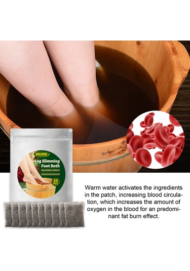 Qingmipy "20'lik Detoks Ayak Banyosu Poşeti - Zencefil, Safran Ve Pelin İle Kan Dolaşımını Artırır Ve Ödemi Azaltır"