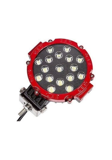Beyaz Led Kırmızı Yuvarlak Off Road Sis Farı Çalışma Lambası 17 L