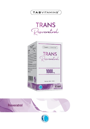 Tabvitamins Trans Resveratrol 30 Tablet Takviye Edici Gıda