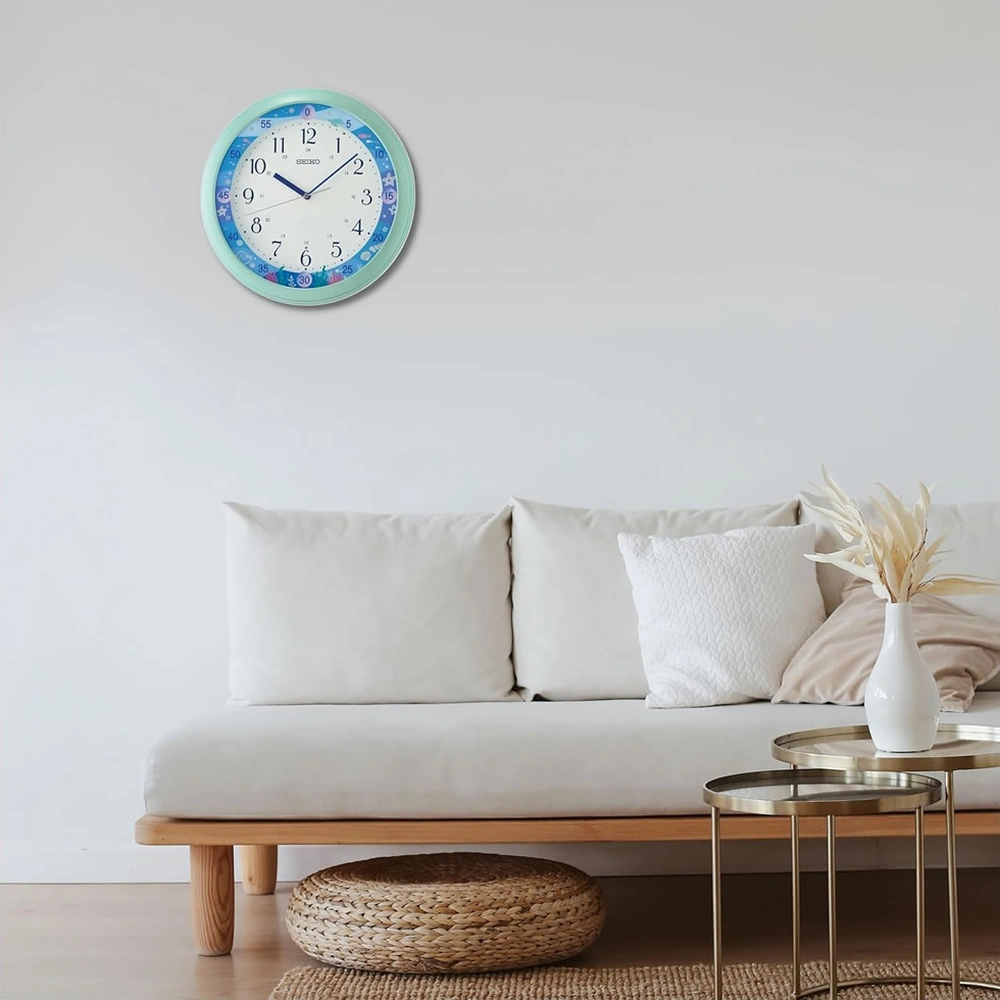 Seiko Clock Qha010m Duvar Saati Mavi