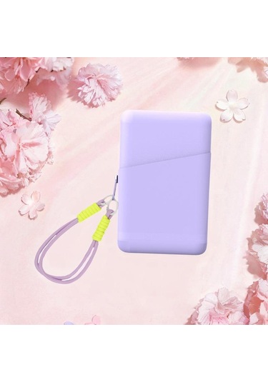 Dolıty Plaj Çantası Için Silikon Çanta Kart Sahibinin Su Mor Mor