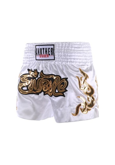 Beyaz Muay Thai Boks Şort Kadın Erkek Eğitim Mücadele Kickboks Sandıklar Geniş Elastik Kemer Nakış Desen Boks Şort Beyaz Muay Thai Boks Şort Kadın Erkek Eğitim Mücadele Kickboks Sandıklar Geniş Elastik Kemer Nakış Desen Boks Şort