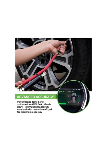 Xuweiwei 10-120 Psı Varyant Ağır Hizmet Tekerlek Basınç Ölçer İnflator Hava Chuck Ve 4 Yönlü Araç Hava Kompresörü Ek Nozulu