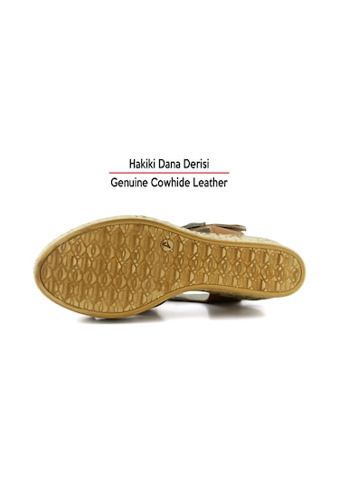 Erkan Saçmacı Xena Taba Hakiki Dana Derisi Mantar Taban Görünümlü Dolgu Topuklu Gladyatör Sandalet Taba Erkan Saçmacı Xena Taba Hakiki Dana Derisi Mantar Taban Görünümlü Dolgu Topuklu Gladyatör Sandalet Taba