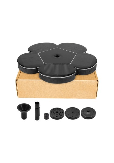 Güneş Enerjisi Minyatür Çeşme Fırçasız Su Pompası Dprinkler Bahçe Dekorasyonunun Dış Püskürtme Siyah , Boyut:güneş Su Pompası Dprinkler