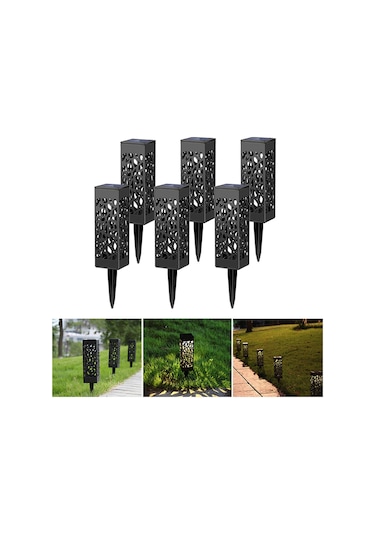 Güneş Enerjili Çim Lambası Güneş Bahçe Işık Açık Yol L6426w-6