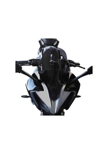 GP Kompozit CF Moto 250 SR 2020-2024 Uyumlu Ön Cam Siyah 42 cm