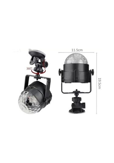 7 Farklı Aydınlatma Modu Ve Ses Sensörlü Disko Topu Lambası Çok Renkli