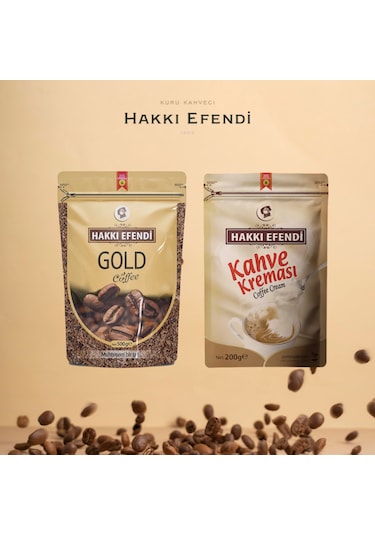 Gold Kahve 150 Gr+ Kahve Kreması 200 Gr Ekonomik Kahve Seti Granül