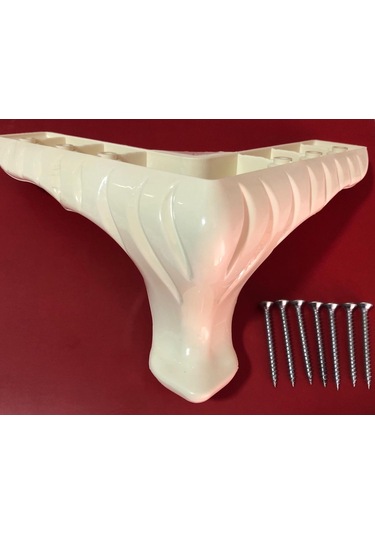 İstanbule-Hırdavat Mobilya Ayak Koltuk Çekyat Baza Ayak 12 Cm Krem