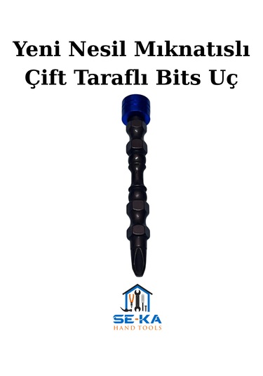 Yeni Nesil Mıknatıslı Çift Taraflı Bits Uç Profesyonel Pratik Vidalama Ucu Ph2 X 65 Mm 1 Adet