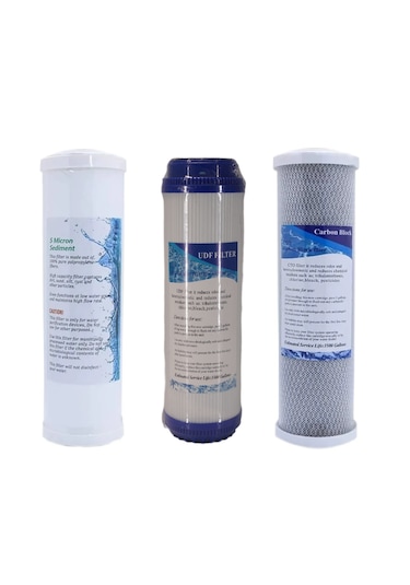 10" Açık Kasa Takım Su Arıtma Filtresi Set 3'lü