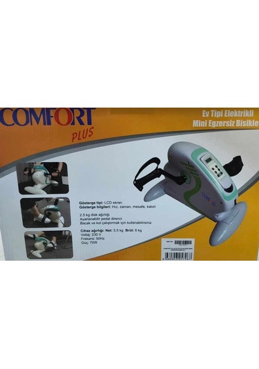 Medikaltec Comfort Plus Ev Tipi Elektrikli Mini Egzersiz Bisikleti