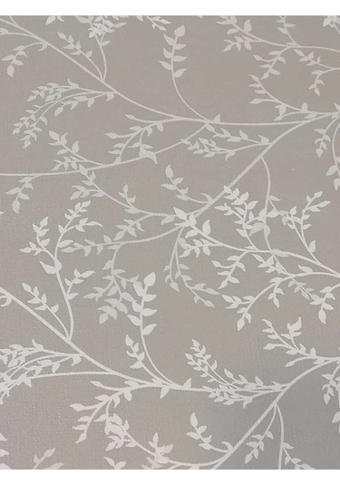 Elyaflı Pvc Muşamba - Desenli Silinebilir Masa Örtüsü 02mrl203c Gri