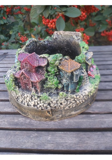 Dekoratif Yazlık Evler Saksı