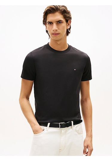 Tommy Hilfiger Mw0mw33202 Luxury Erkek Tişört Siyah