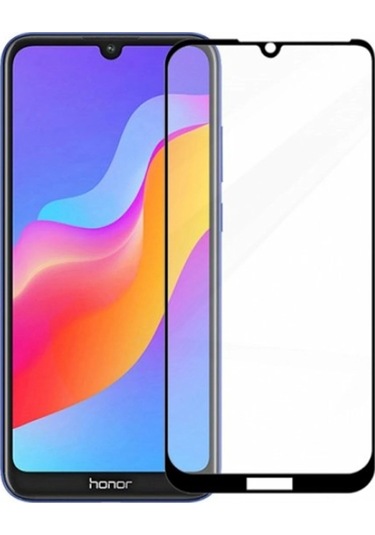 Huawei Y6 2019 Ekran Koruyucu Kırılmaz Cam-siyah
