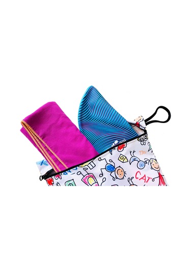 Yorni 43x46cm, Family, Su Geçirmez Bebek Çocuk Beslenme Çantası, Torba Beyaz