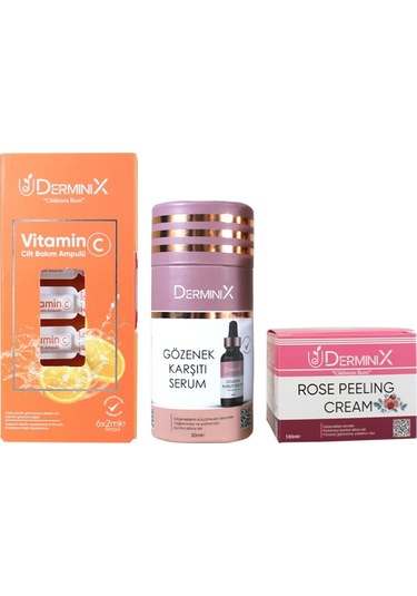 Derminix Yağlanma ve Gözenek Karşıtı Cilt Bakım Seti