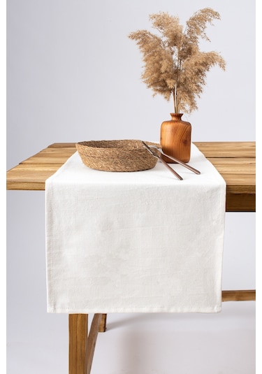 Wellstil Doku Organik Ham Keten Runner 40 x 150