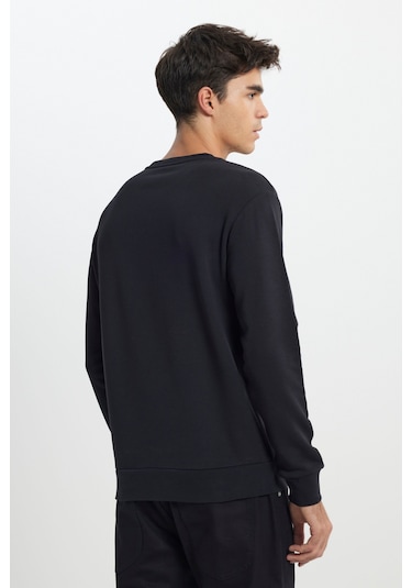 Lee Regular Fit Normal Kesim Bisiklet Yaka Siyah Sweatshirt L242504001 Siyah