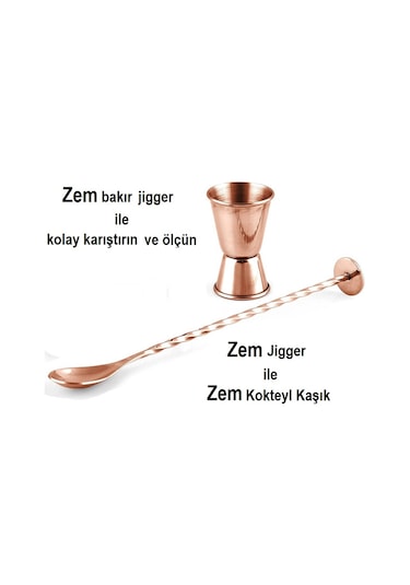 Zem Kokteyl Barmen Seti Barkır 500 Ml
