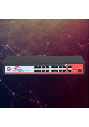 Ztech Zr-p1602fn 16+2+1 Poe Switch 260w +2 10/100/1000 Sfp