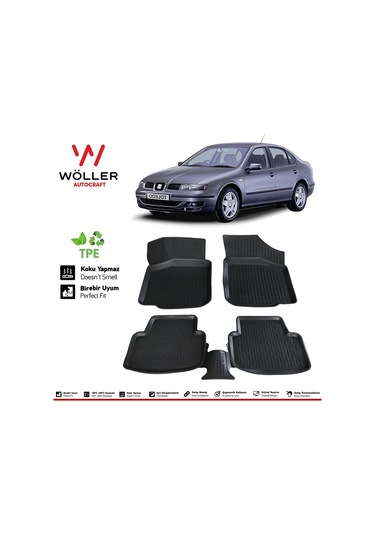 Seat Toledo Paspas 1999 2005 Arası 3D Havuzlu Wöller Paspas