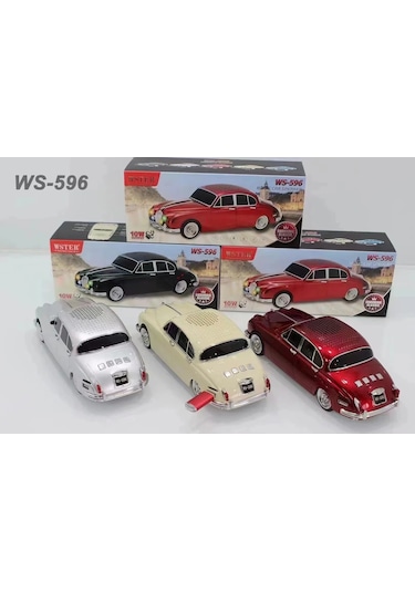 Ws-596 Araba Görünümlü Kablosuz Bluetooth Hoparlör Siyah 4741