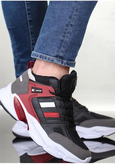 M.p. 231-1014 Gr 36-39 Siyah-bordo Anorak Basketbol Ayakkabı Siyah