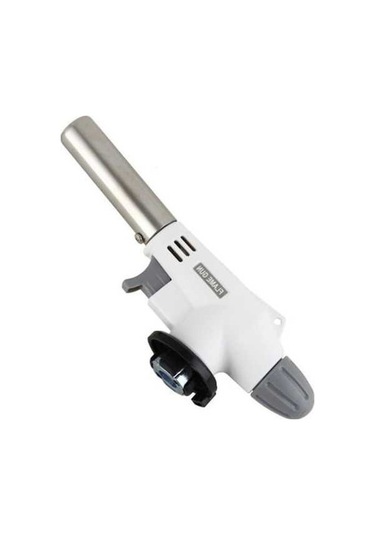 Pazly Kalem Gazlı Barbekü Alev Tabancası Seramik Beyaz, 1350 C, Rüzgarı Geçirmez, Uzun Süre Çalışır, 360 Derece Ateşleme Beyaz