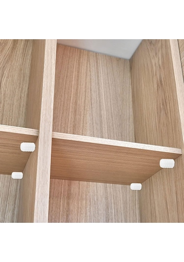 Çivili Raf Pimi Duvar Dolap Mobilya Pimi Sert Plastik Raf Tutucu Şeffaf 100 Adet Tekli 1 Paket