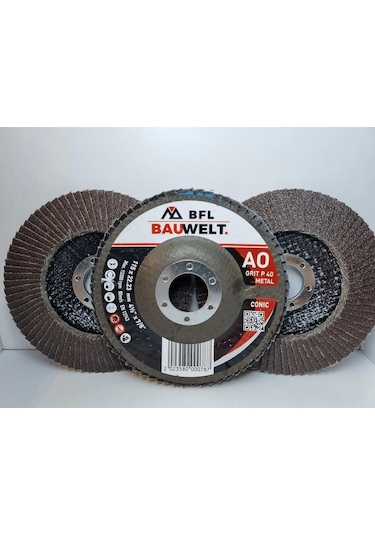 Bauwelt Çap115 A040 Flap Disk Zımpara Hıghtech 5li Paket