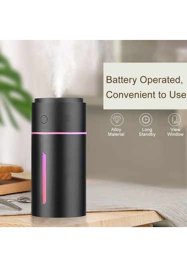 Samdoo Taşınabilir Usb Şarjlı Araç Nemlendirici - 260ml Kapasiteli Led Aydınlatmalı Koku Yayıcı