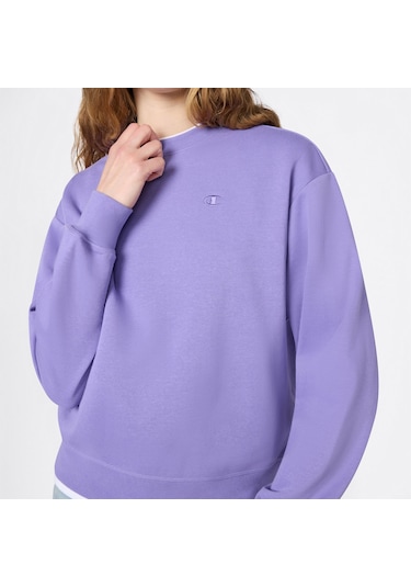 Champion Crewneck Regular Fit Kadın Mor Sweatshirt 118557 2800462