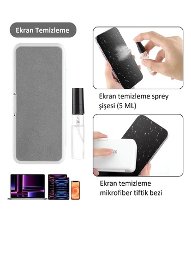 Bilgisayar Telefon Tablet Elektronik Eşya Temizleme Kiti 19 Parça