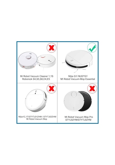 Xiaomi Vacuum Mop 2in1 Essential (MJSTG1) Uyumlu Yan Fırça 2 'li