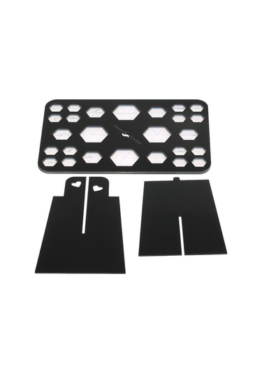 Samdoo Siyah Akrilik Makyaj Fırçası Kurutma Ve Saklama Rafı - 26 Delikli 4 Büyük, 6 Orta, 16 Küçük - Montaj/kaldırma Kolay - Fırçalarınızın Ömrünü Uzatır