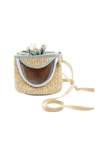 Vkemall Küçük Evcil Hayvanlar İçin Soluklu Sıcak Taşıma Çantası - Kuş, Hamster, Sıçanlar İçin Dikişli Askılı Çanta Yeşil